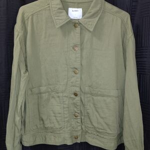 Old Navy Olive Utility Jacket with Front Pockets